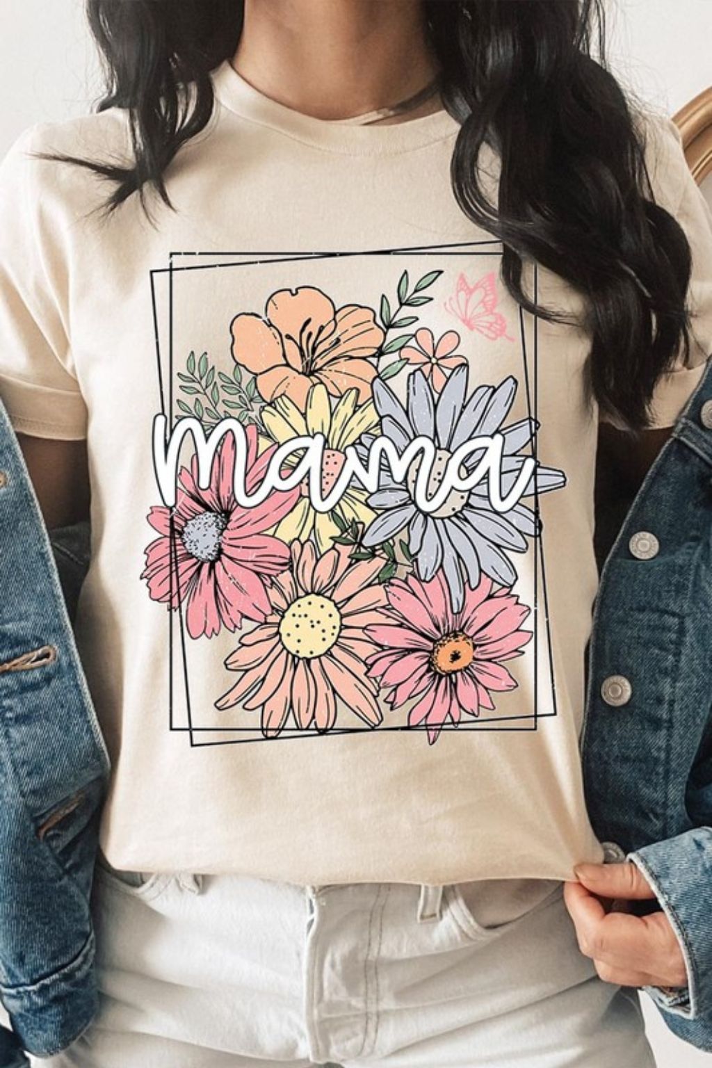 Mama Flower Graphic T-Shirt