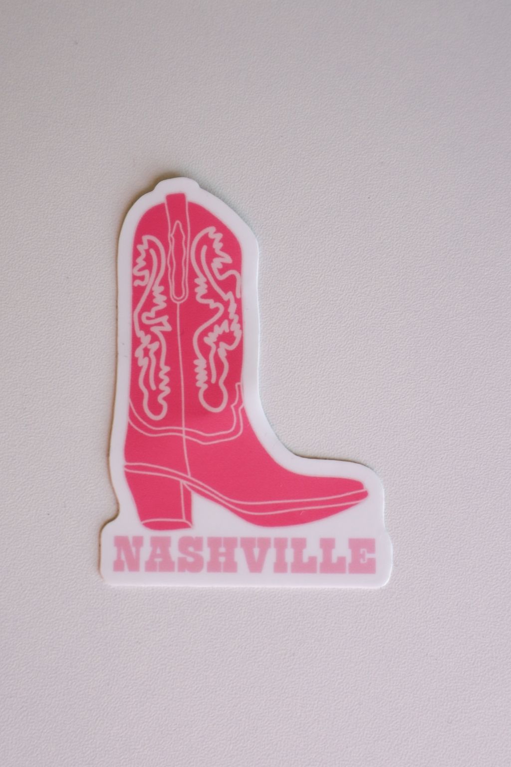 Nashville Sticker Pink Boot
