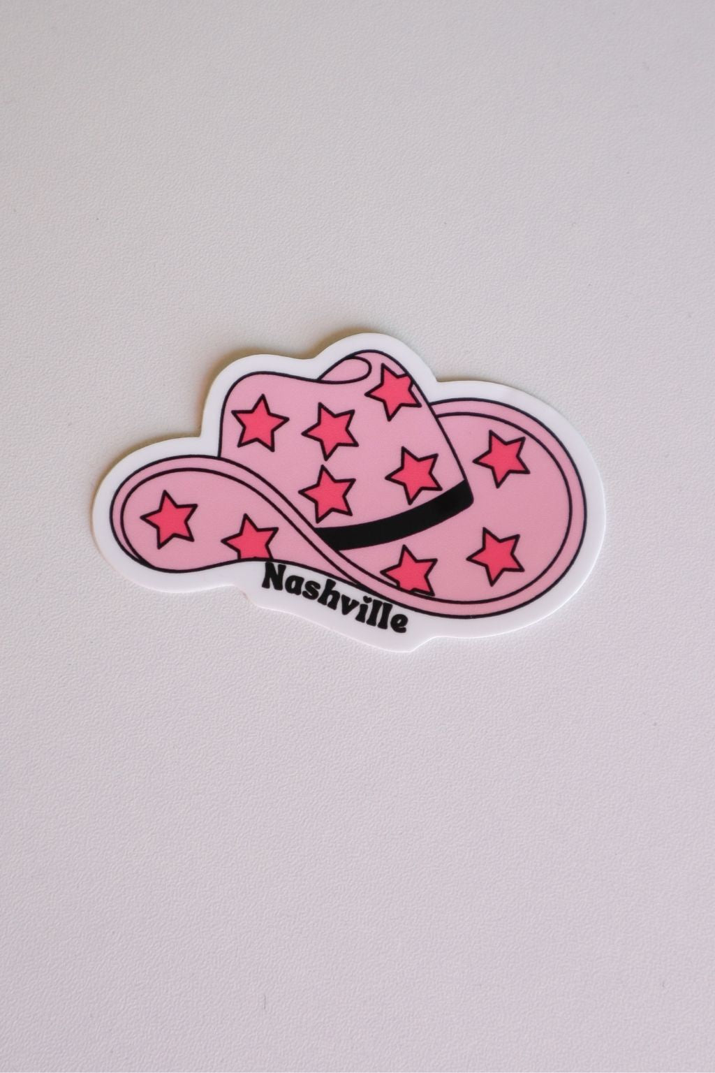 Nashville Sticker Pink Star Hat