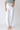 Slim Raw Hem Palazzo Pants in White