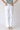 Slim Raw Hem Palazzo Pants in White