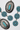 Western Turquoise Oval Dangle