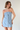 Button Down Floral Tube Denim Dress