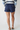 Pleated Navy Shorts