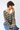 Multi Striped Oversized Cardigan in Brown