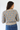Mock Neck Floral Sweater in Taupe & Blue