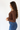 Boat Neck Knit Brown Top