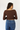 Boat Neck Knit Brown Top