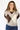 Short Sleeve Argyle Sweater in Taupe