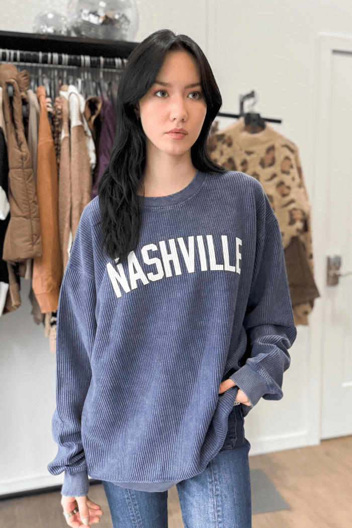 Women's corded sweatshirt sale