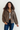 Fleece Snap Button Jacket Mocha