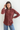 Velvet Button Up Top Rose