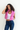 Shiny Crop Puffer Vest Pink