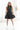 Sleeveless Faux Leather Tier Dress