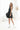 Sleeveless Faux Leather Tier Dress