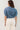 Cable Knit Sweater with Pearls Blue