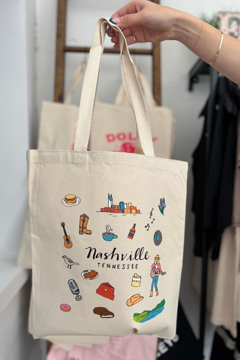 City Icons Canvas Tote