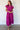 Puff Sleeve V-Neck Tiered Dress Violet