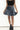 Velvet Fit Flare Mini Skirt