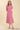 Collar Button Down Slit Linen Maxi Dress Pink