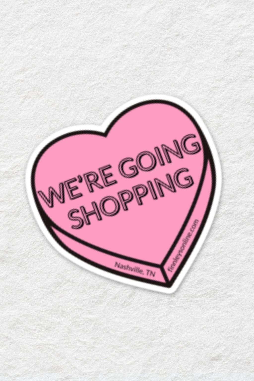 We're Going Shopping Sticker