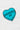 married af candy heart shaped sticker blue