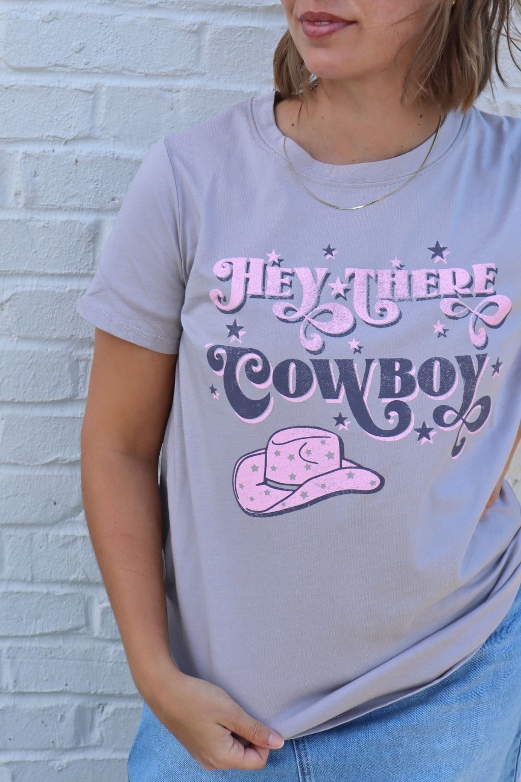 Hey There Cowboy Graphic T-Shirt