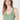 reversible seamless rib crop tank sage green