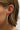 Matte Open Hoop Earrings Silver