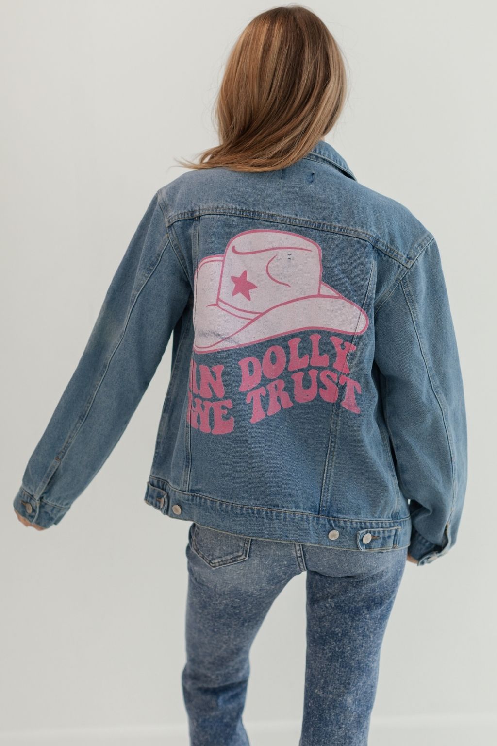 In Dolly We Trust Denim Jacket