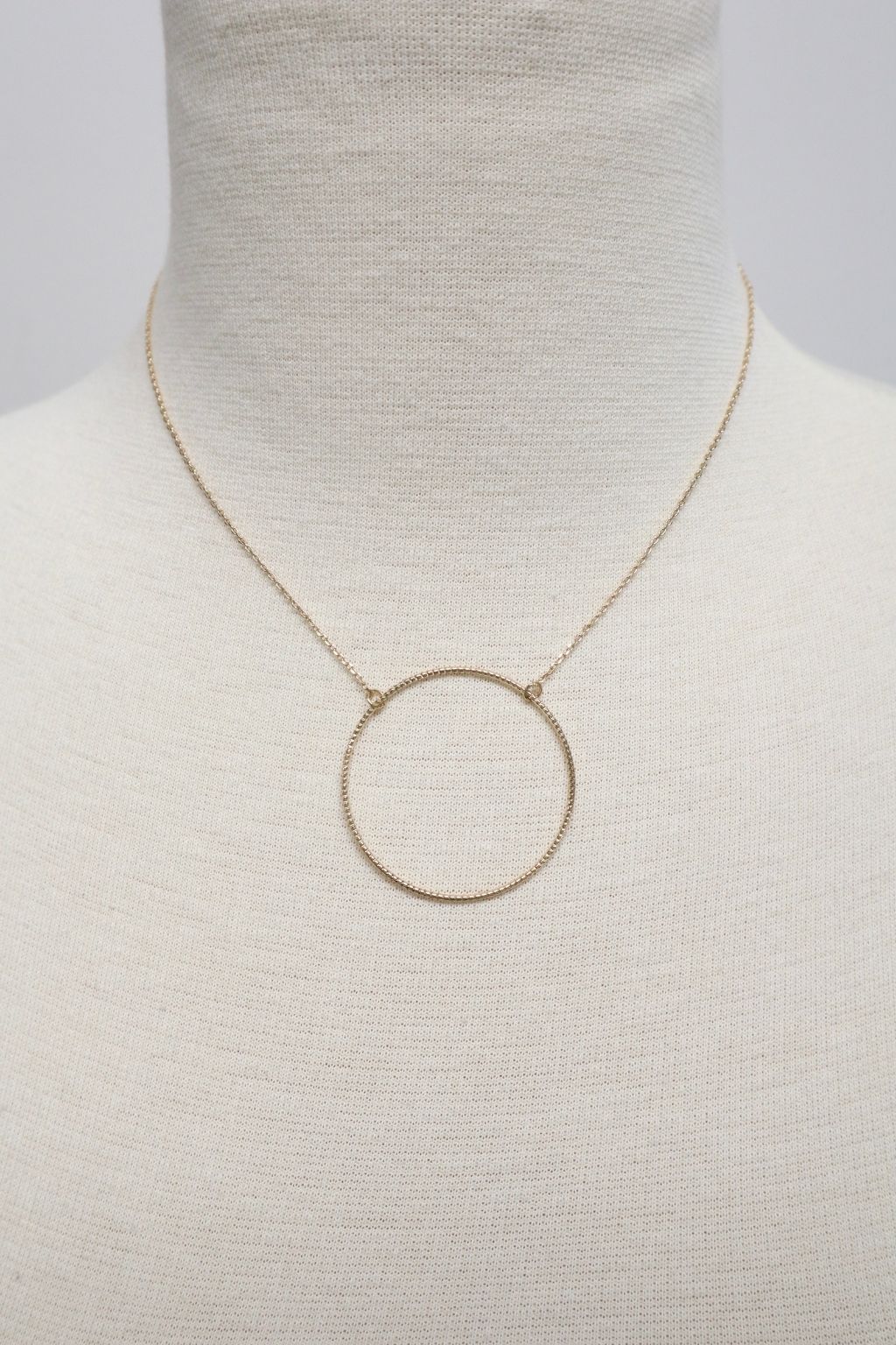 Gold Circle Detail Necklace