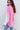 Crochet Sleeve Gauzy Shacket Top Pink