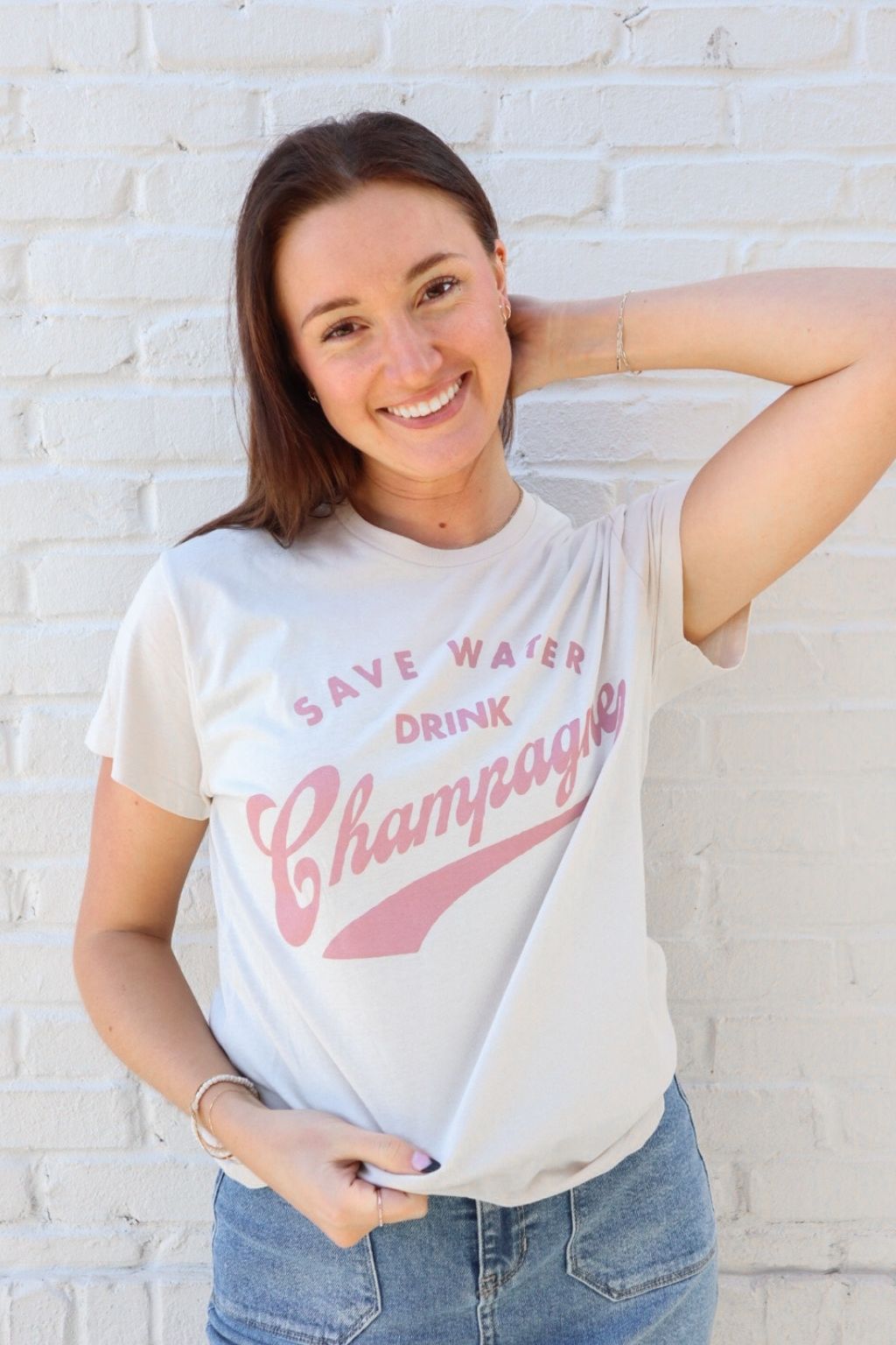 Drink Champagne Graphic T-Shirt