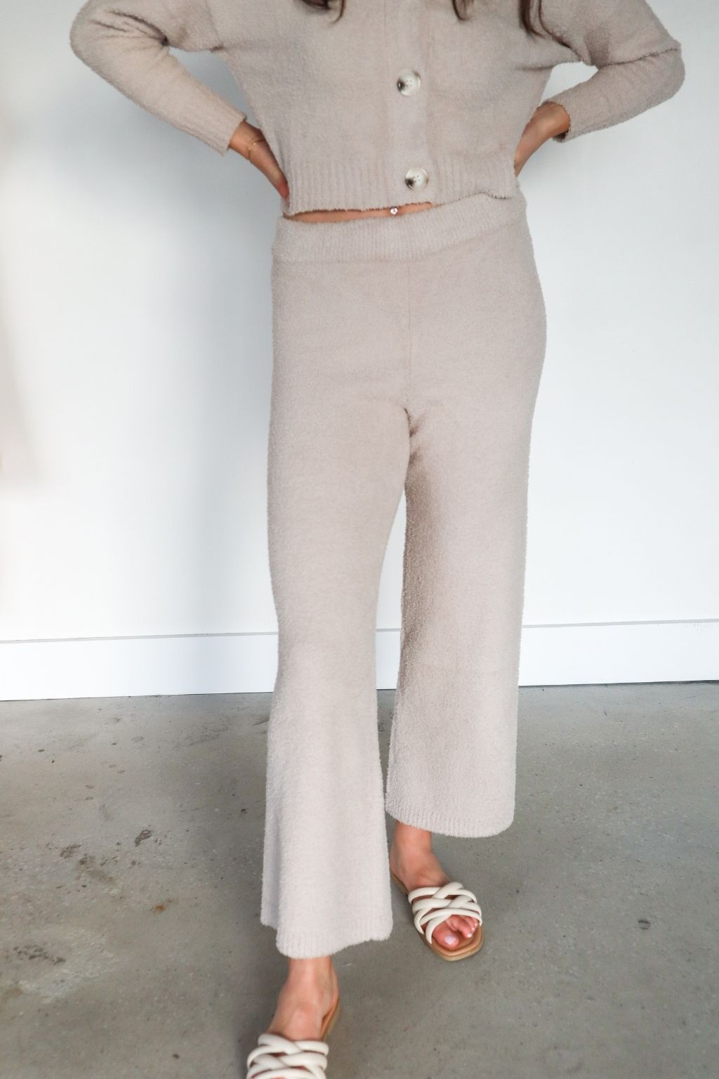 Teddy Lounge Pants Taupe