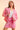 Waffle Weave Button Front Shacket Pink