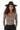Long Sleeve Scallop Trim Sweater Brown