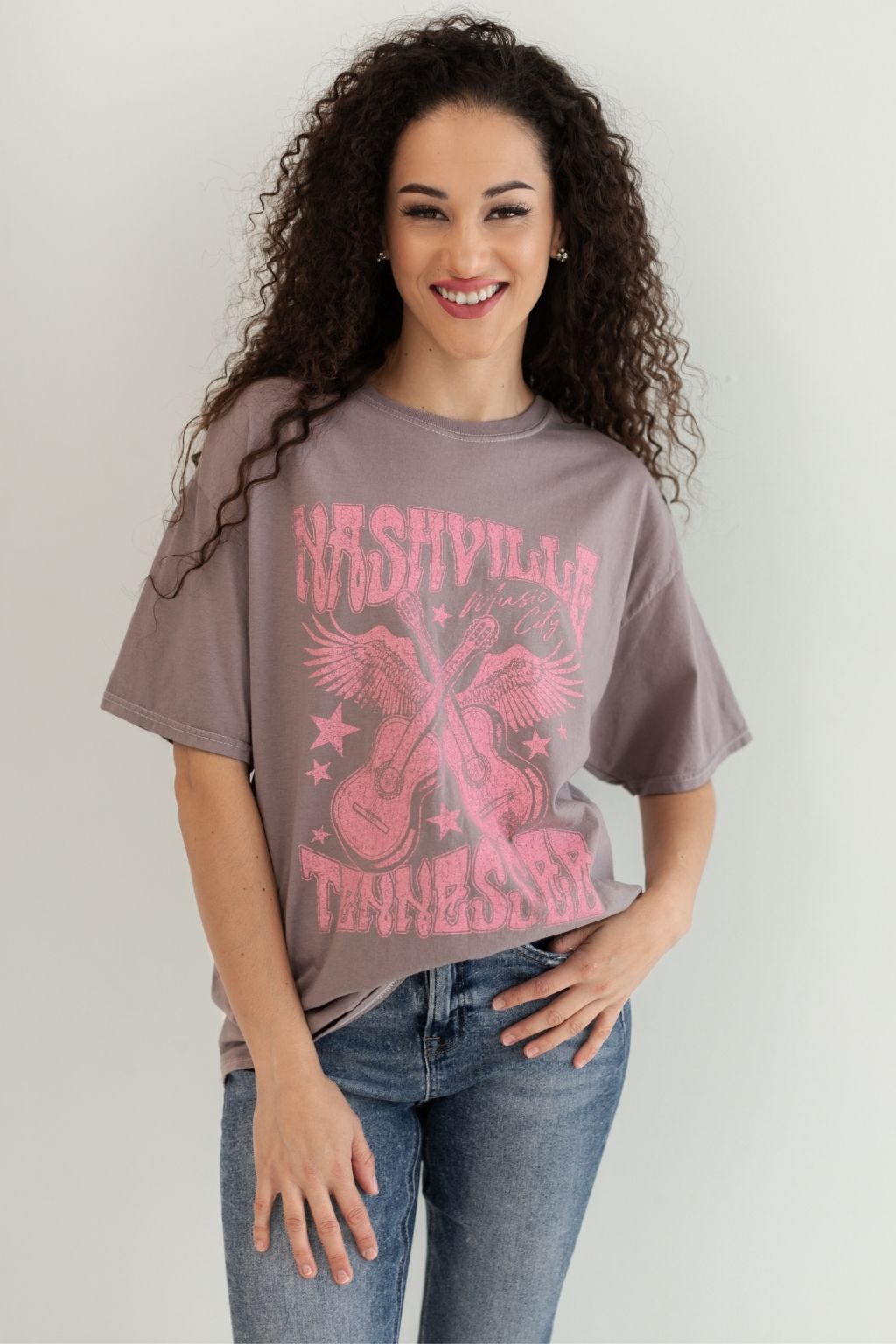 Nashville Guitar Wing Graphic T-Shirt