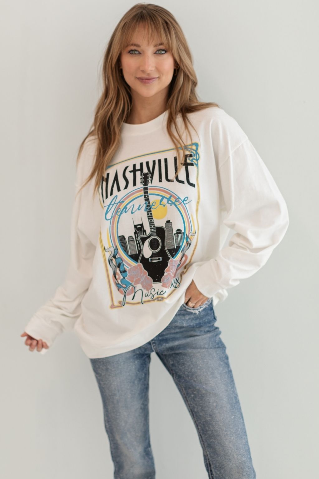 Nashville Music City Guitar Sweatshirt