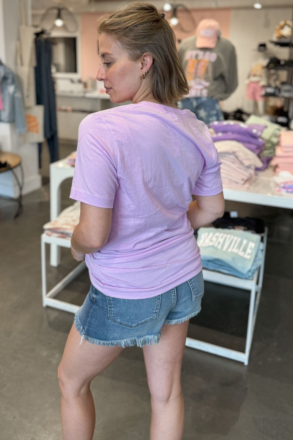 Nashville Bold Graphic T-Shirt Lavender