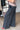 wide leg utility cargo sweatpants mineral wash black