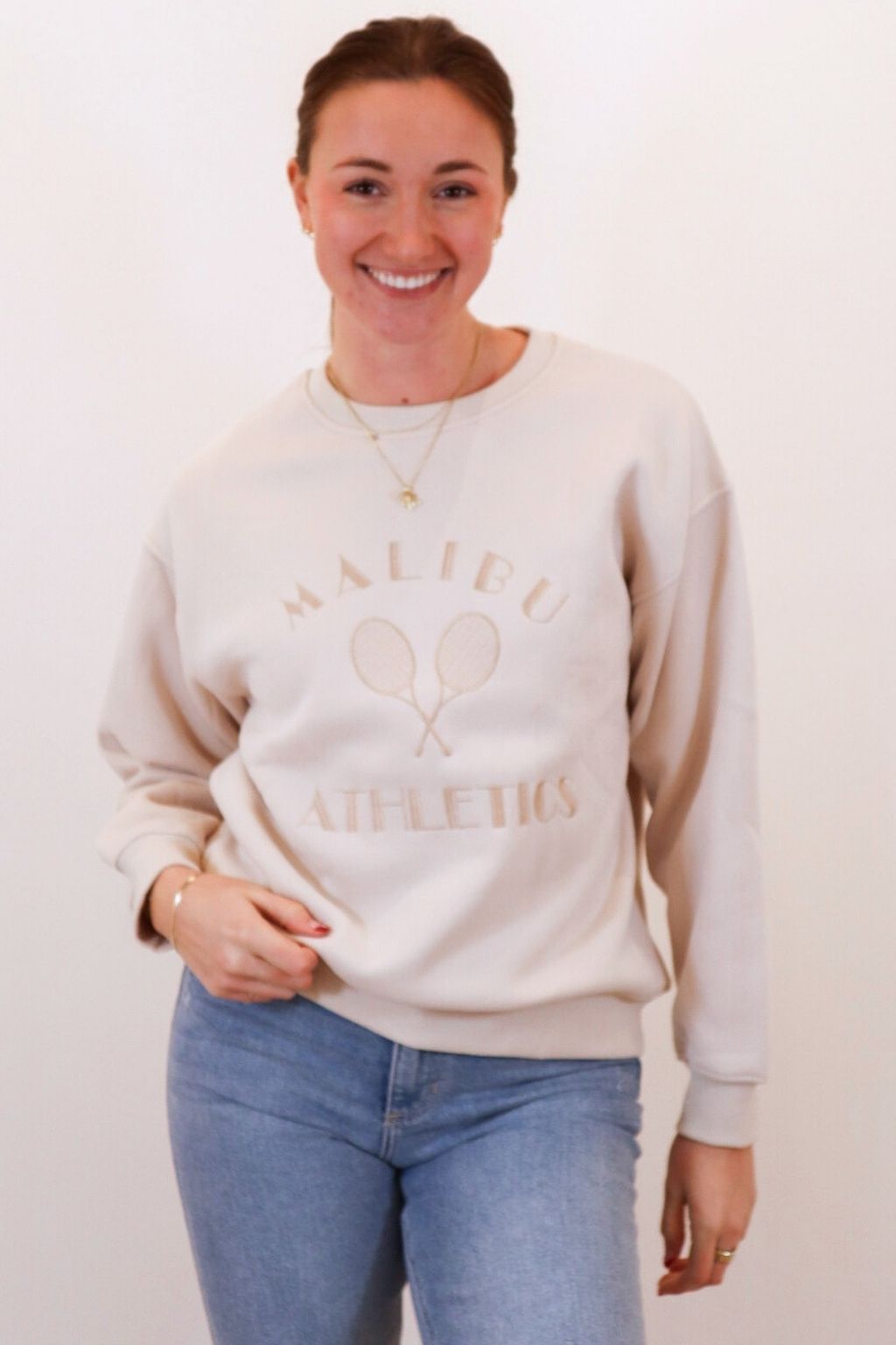Malibu Tennis Embroidered Sweatshirt