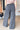 elastic waist mineral wash wide leg utility cargo sweatpants black