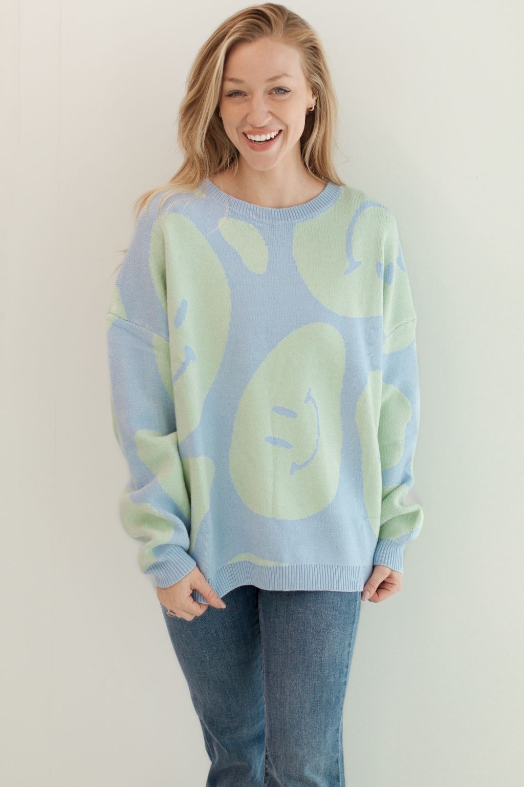Crewneck Smiley Sweater