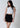 All Day Pleated Mini Skort - Black