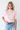 Puff Sleeve Mock Neck Sweater in Pink