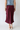 Satin Midi Skirt in Burgundy