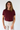 Short Sleeve Round Neck Cardi in Burgundy