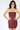 Embroidered Western Mini Tube Dress in Burgundy