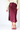 Satin Midi Skirt in Burgundy