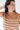 Mock Neck Striped Sweater in Camel